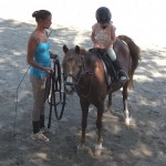 horse riding child